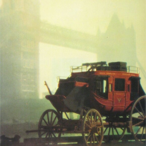 Vintage 1972 Wells Fargo Bank Ad Print London Bridge Stagecoach Western - Picture 2 of 2